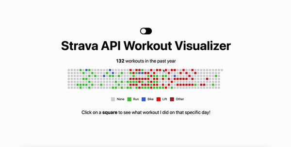 Strava Workout Visualizer gif